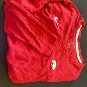 Arkansas Razorbacks Nike Dri-Fit Red Longsleeve Shirt